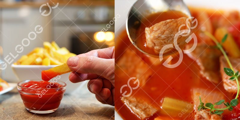transformation de la p&acirc;te de tomate