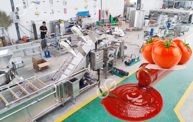 ligne de production de concentré de tomates